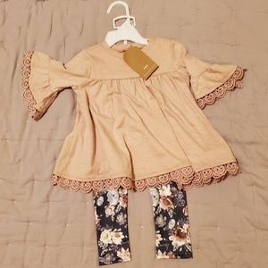 NWT 2pc Baby Girl Outfit